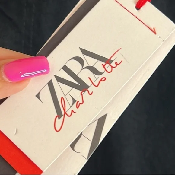 RARE! Zara x Charlotte Gainsbourg Black Cigarette Straight Leg Jeans. Size 14 - Picture 5 of 8